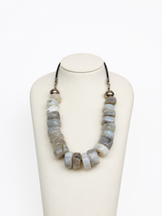 Handmade Chalcedony Beaded Necklace