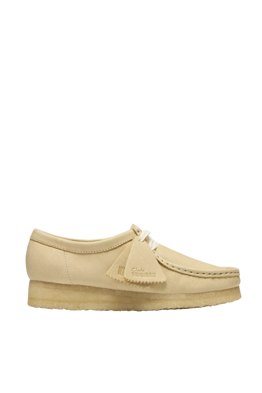 Clarks Wallabee in Pale Yellow Leather