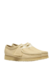 Clarks Wallabee in Pale Yellow Leather