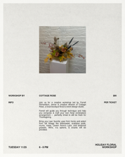 Holiday Floral Workshop