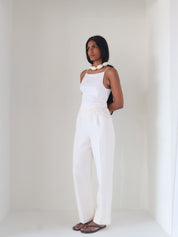 Rue Sophie White Chantilly Cami Top