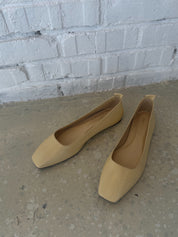 Intentionally Blank Pale Yellow Image Ballet Flats