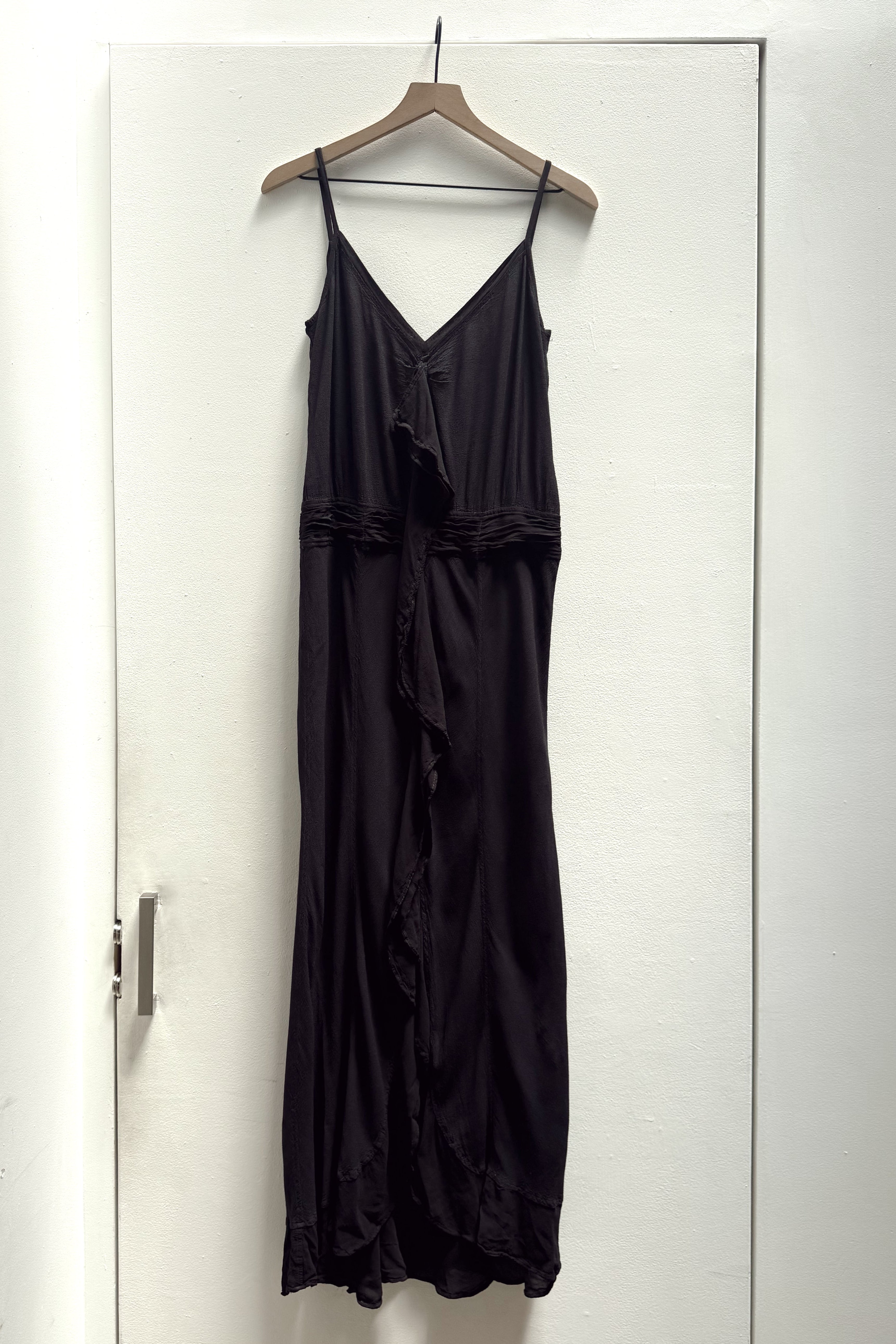 Vintage Black Ruffle Dress