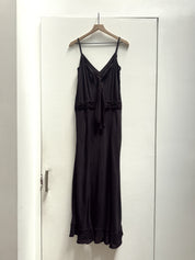 Vintage Black Ruffle Dress