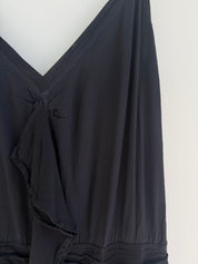 Vintage Black Ruffle Dress