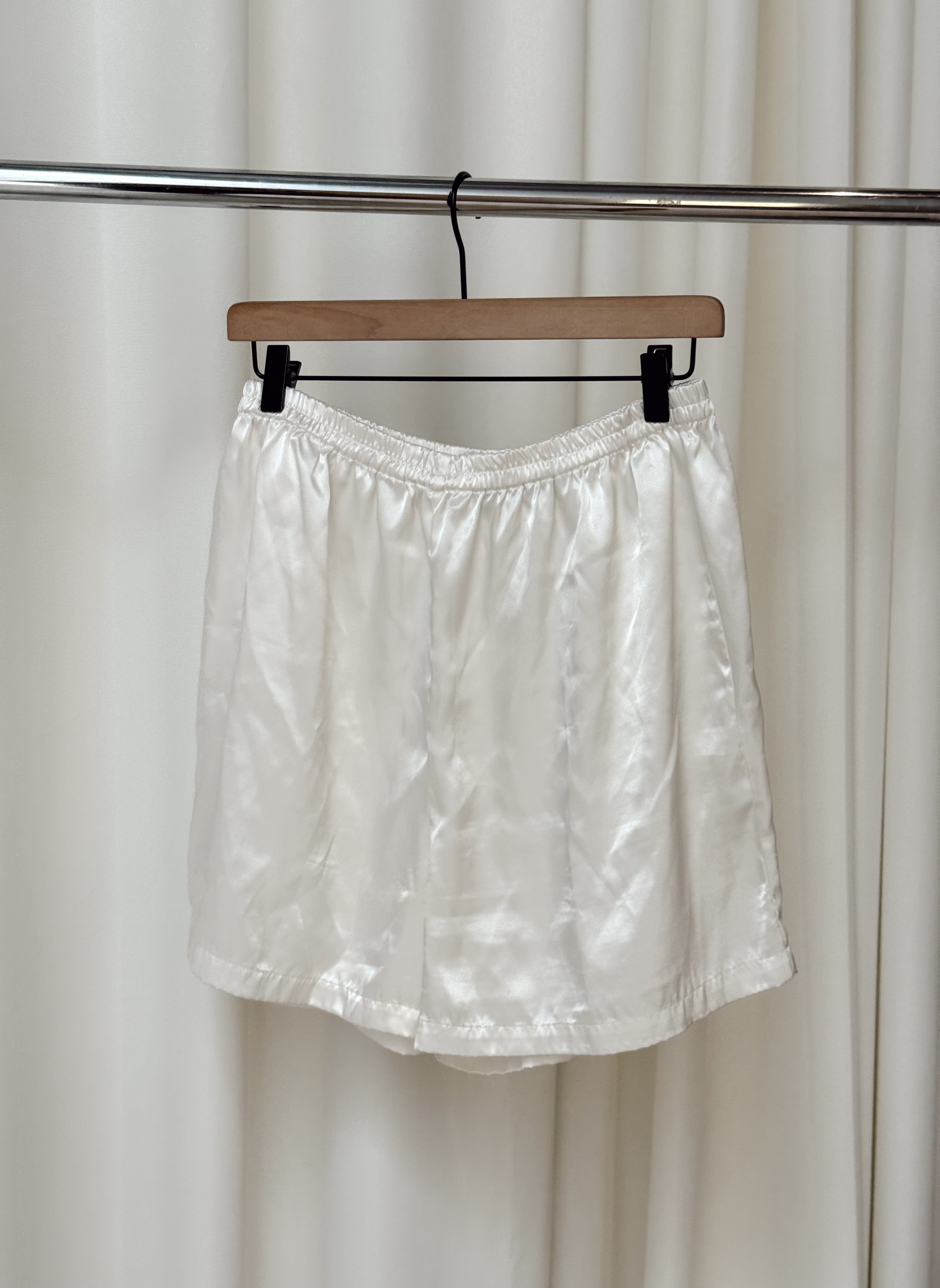 Vintage VS Ivory Satin Short Set