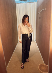 Vintage Black Silk Dana Buchman Pants