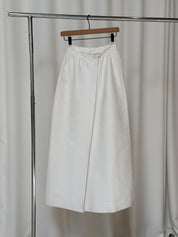 Vintage 70s Courreges White Maxi Wrap Skirt