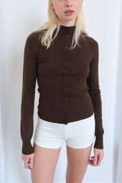 Geel Brown Mylah Cardigan
