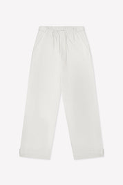 Deiji Studios White Snap Tab Pant