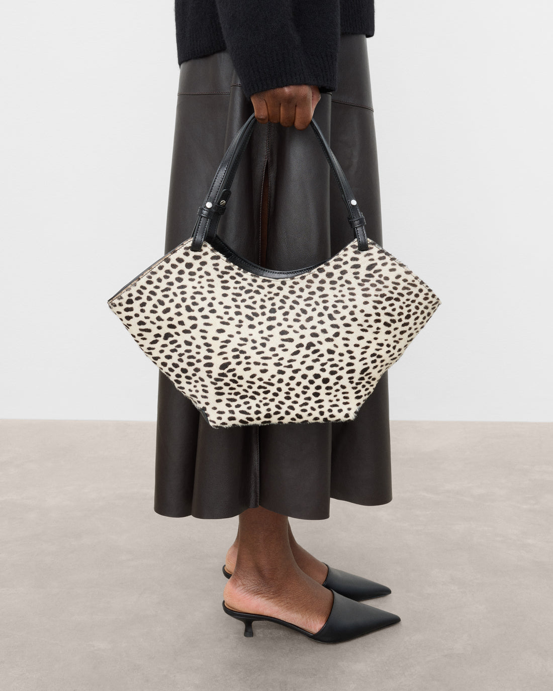 Flattered Dilba Mini Tote Bag Chocolate Dot