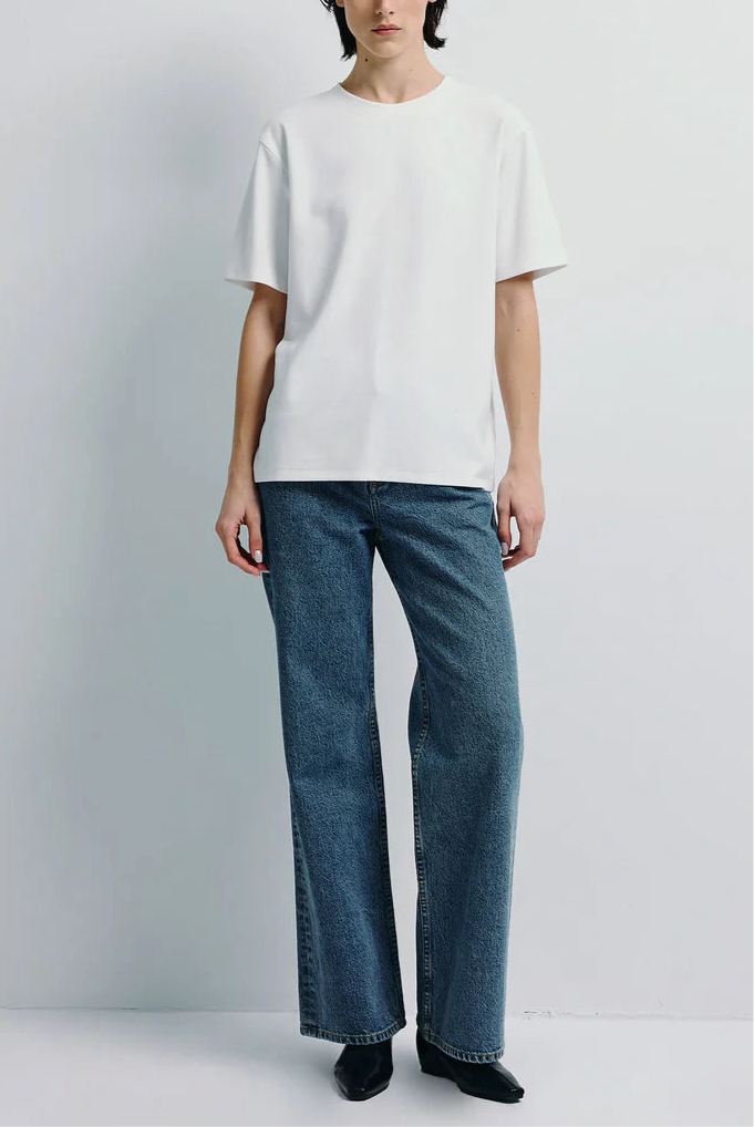 Rue Sophie Owen White Boxy Tee