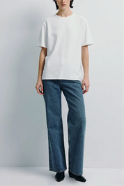 Rue Sophie Owen White Boxy Tee