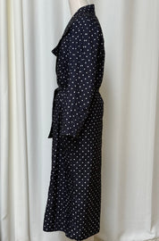 Vintage Saks Fifth Ave Polka Dot Lightweight Trench
