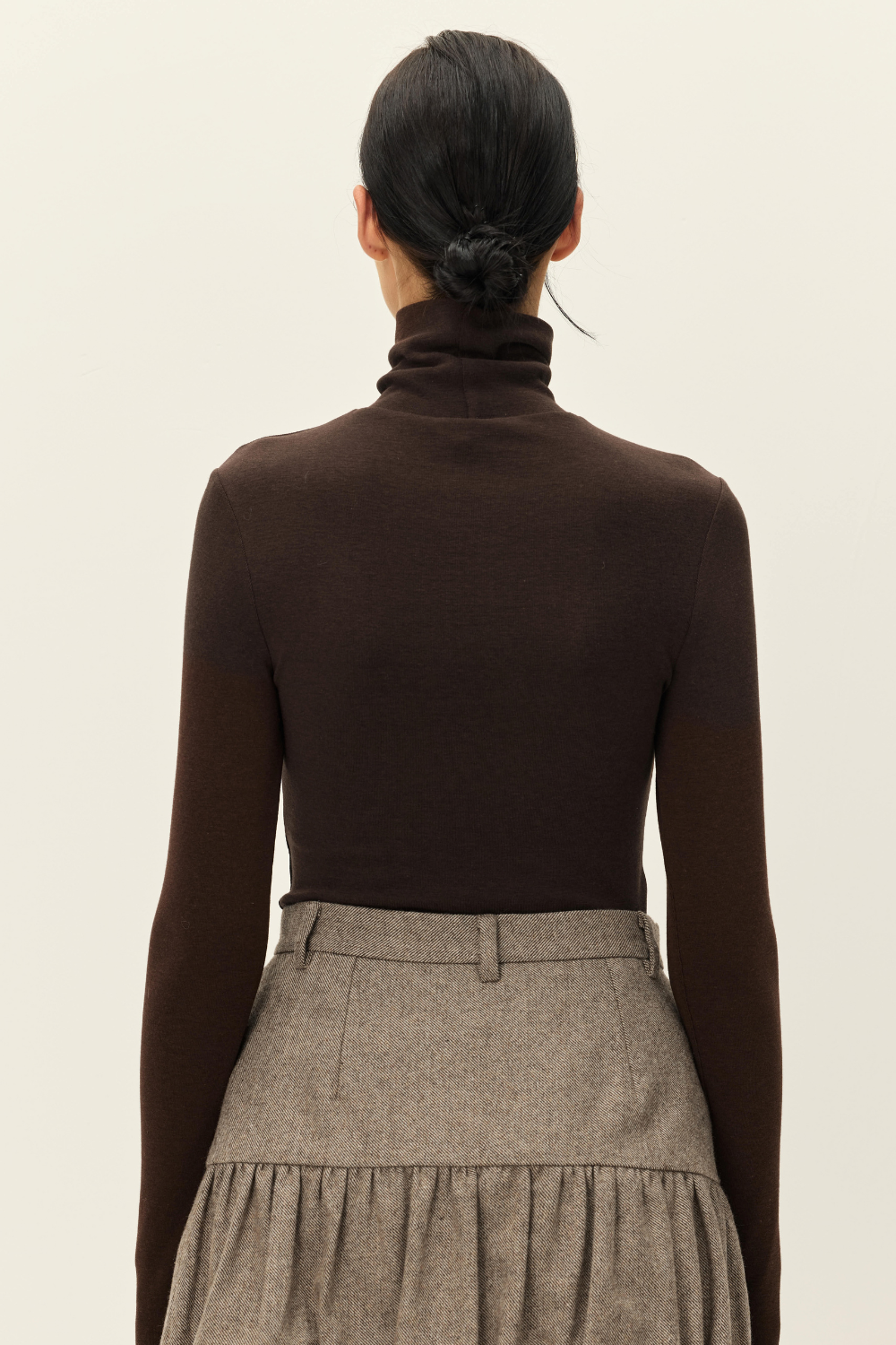 Espresso Fleur Turtleneck Top