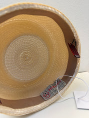 Vintage Straw Pillbox Hat