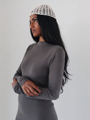 St. Agni Khaki Organic Cotton Bateau Dress