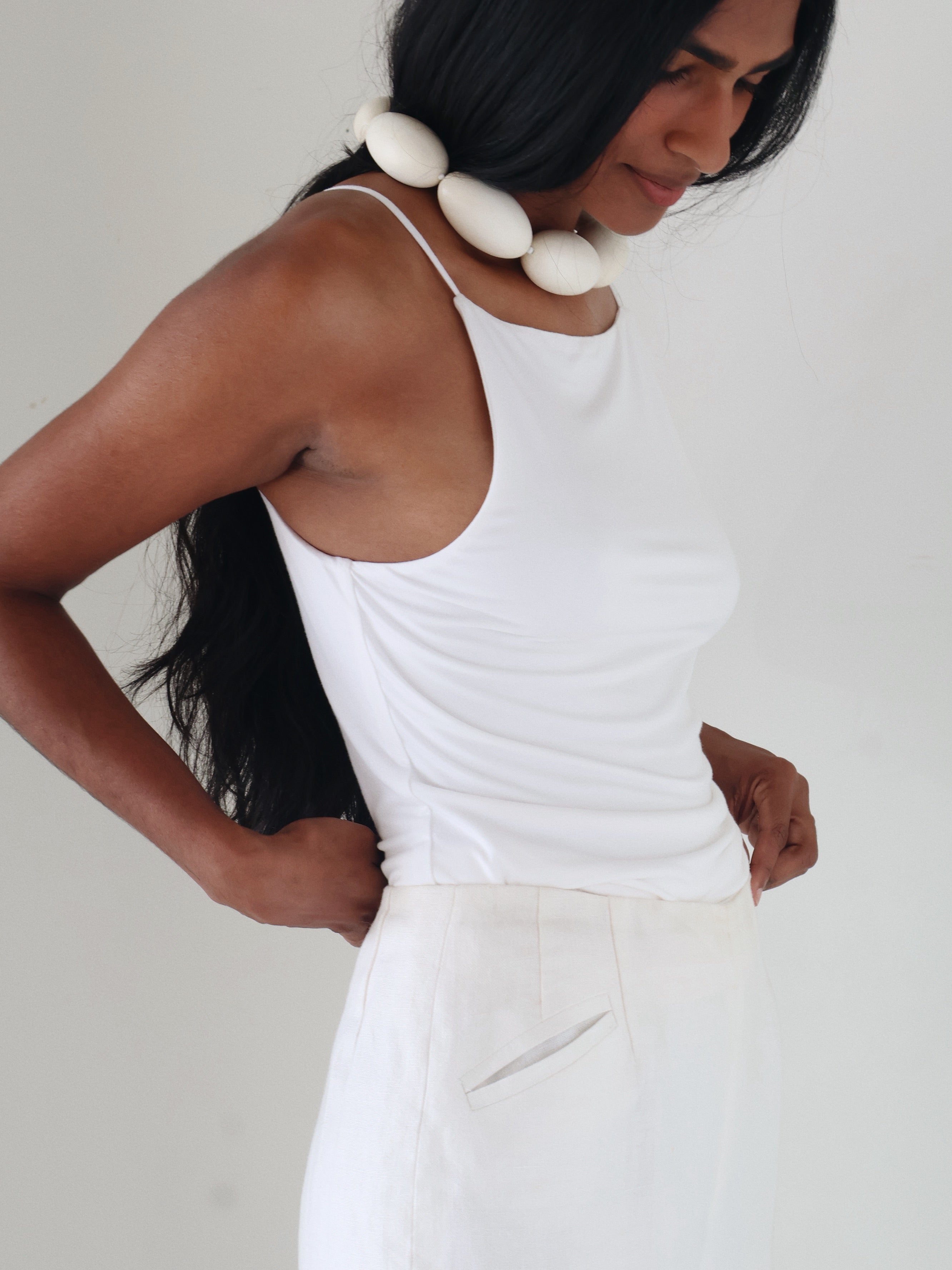 Rue Sophie White Chantilly Cami Top