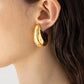 FLASH VOLUME HOOP LARGE - 14K VERMEIL