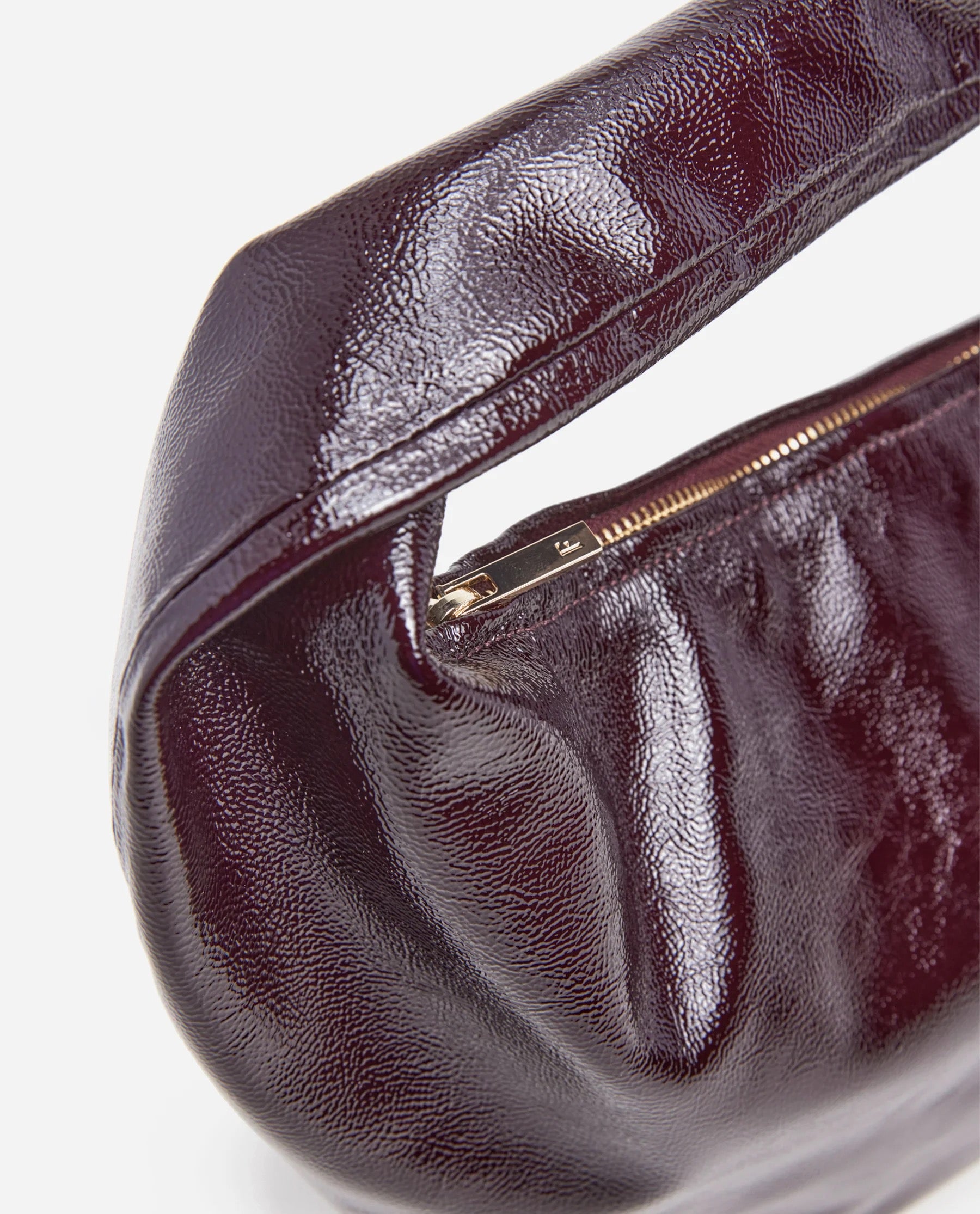 Flattered Alva Burgundy Patent Leather Bag