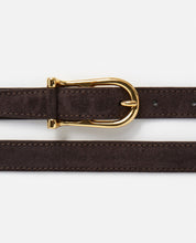 Flattered Betty Suede Chocolate Belt