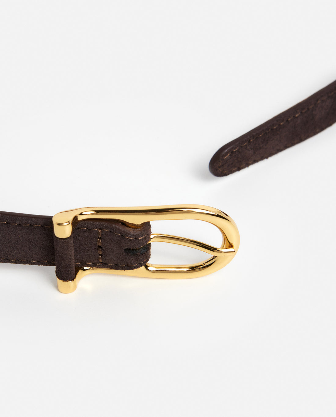 Flattered Betty Suede Chocolate Belt