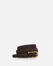 Flattered Betty Suede Chocolate Belt