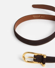 Flattered Betty Suede Chocolate Belt