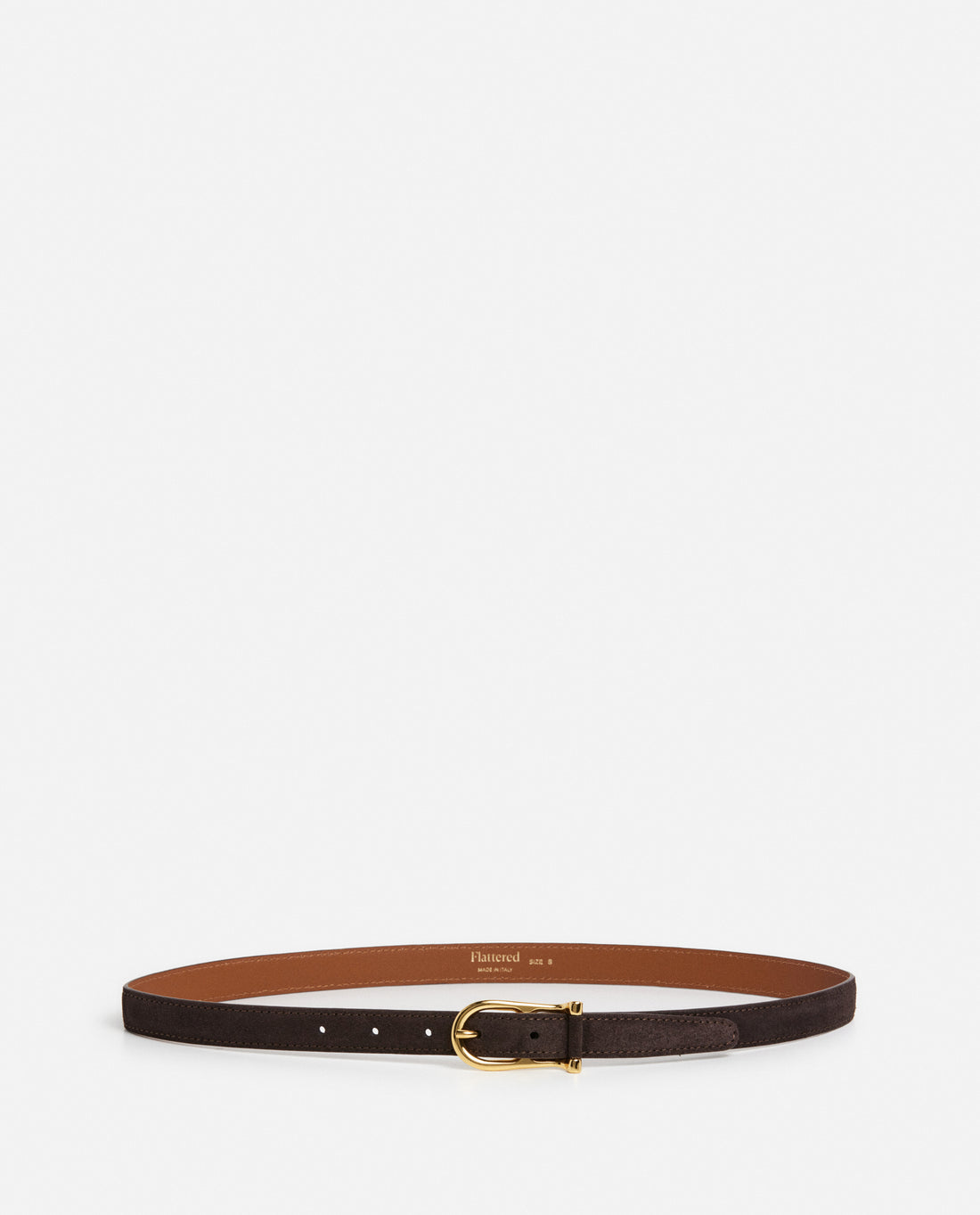 Flattered Betty Suede Chocolate Belt