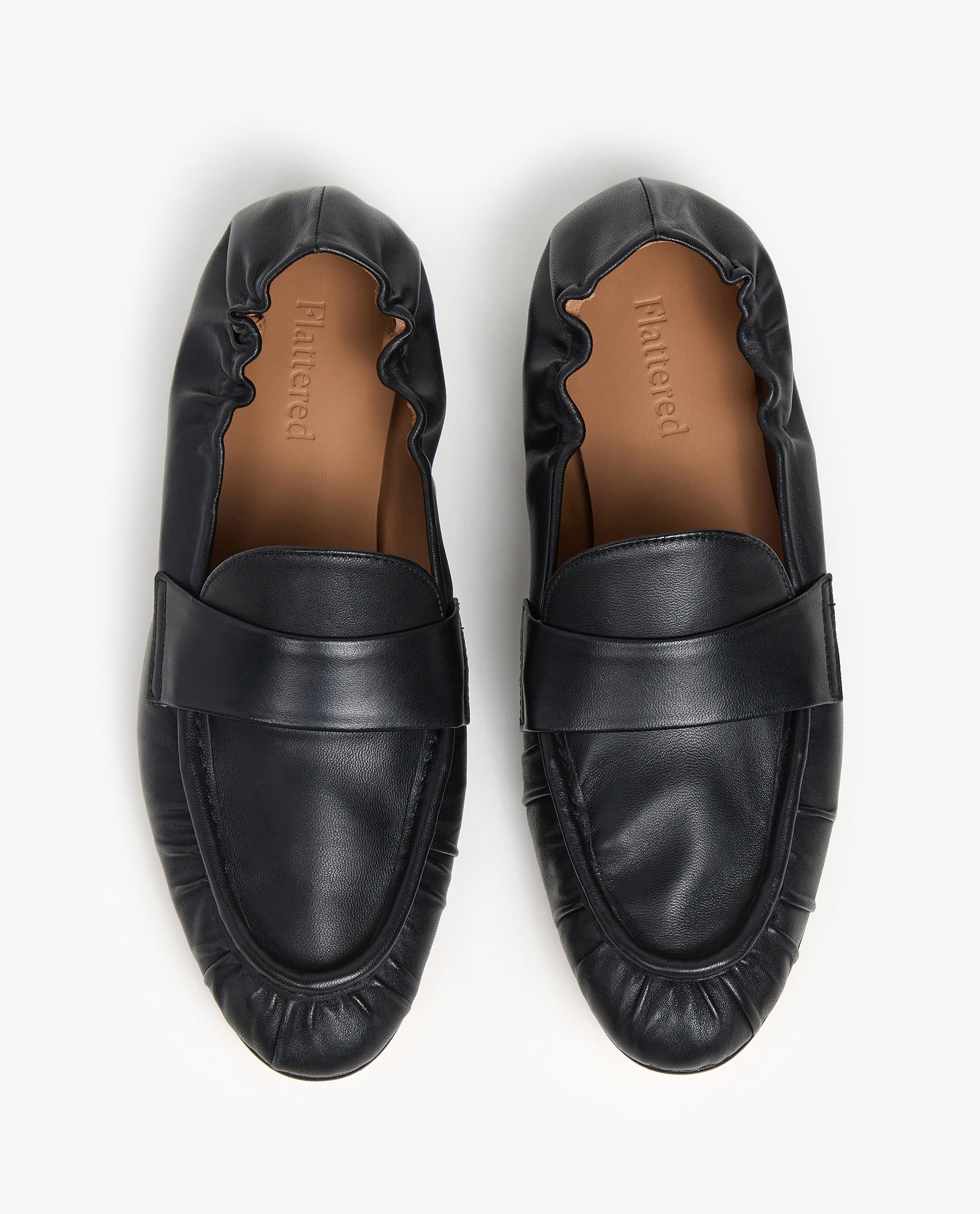 Flattered Samoa Black Leather Loafers