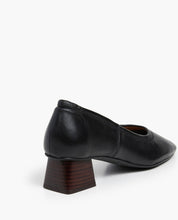 Flattered Black Leather Zac Heel