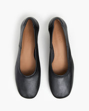 Flattered Black Leather Zac Heel