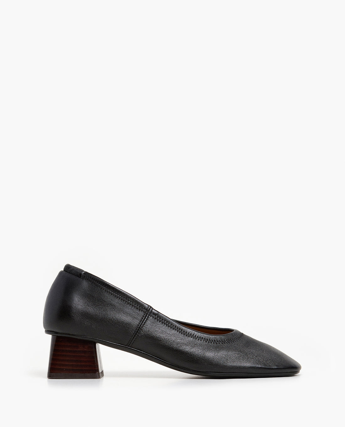 Flattered Black Leather Zac Heel