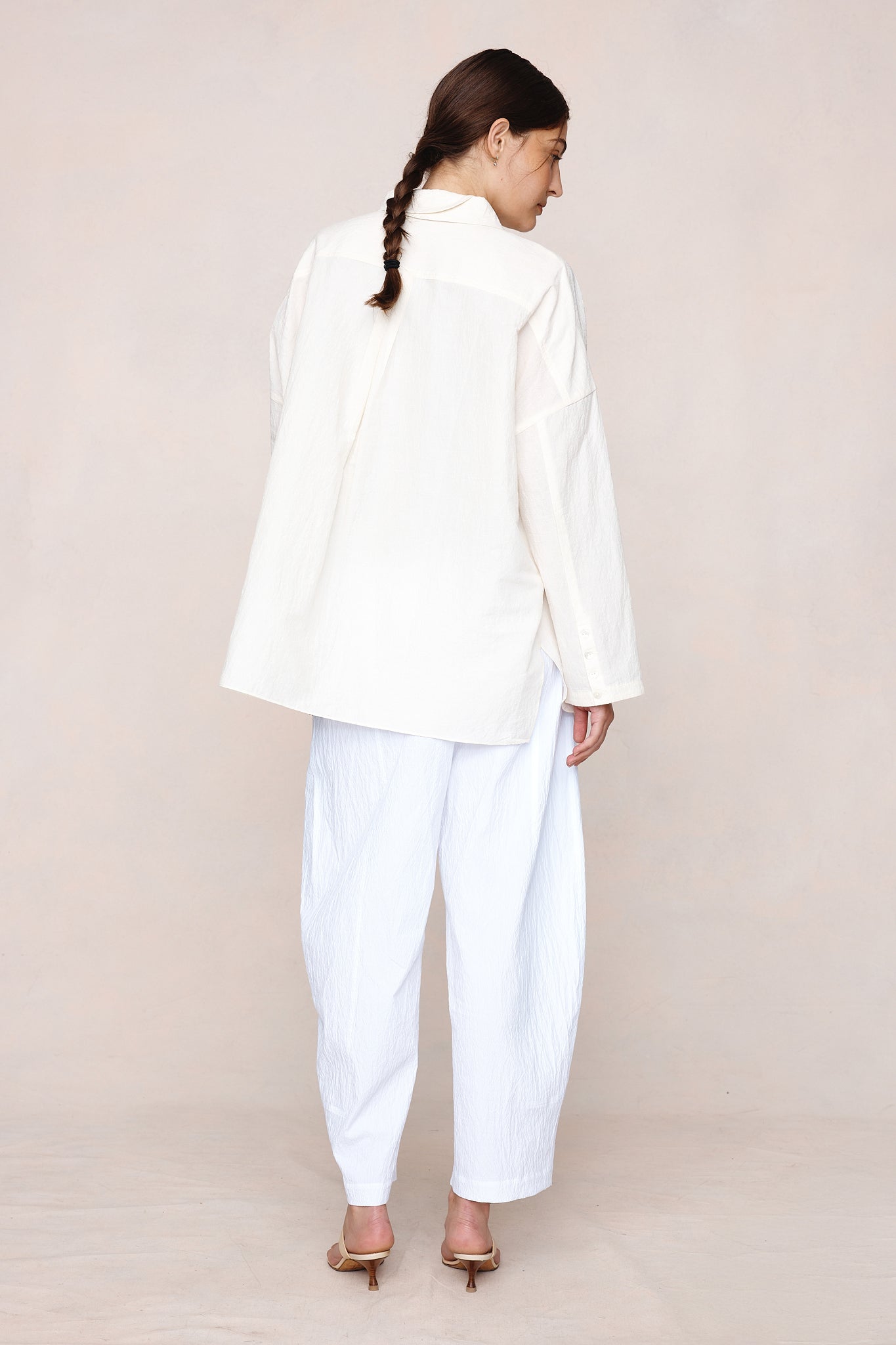 Marle Ivory Linen Blend Freddy Shirt