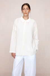 Marle Ivory Linen Blend Freddy Shirt