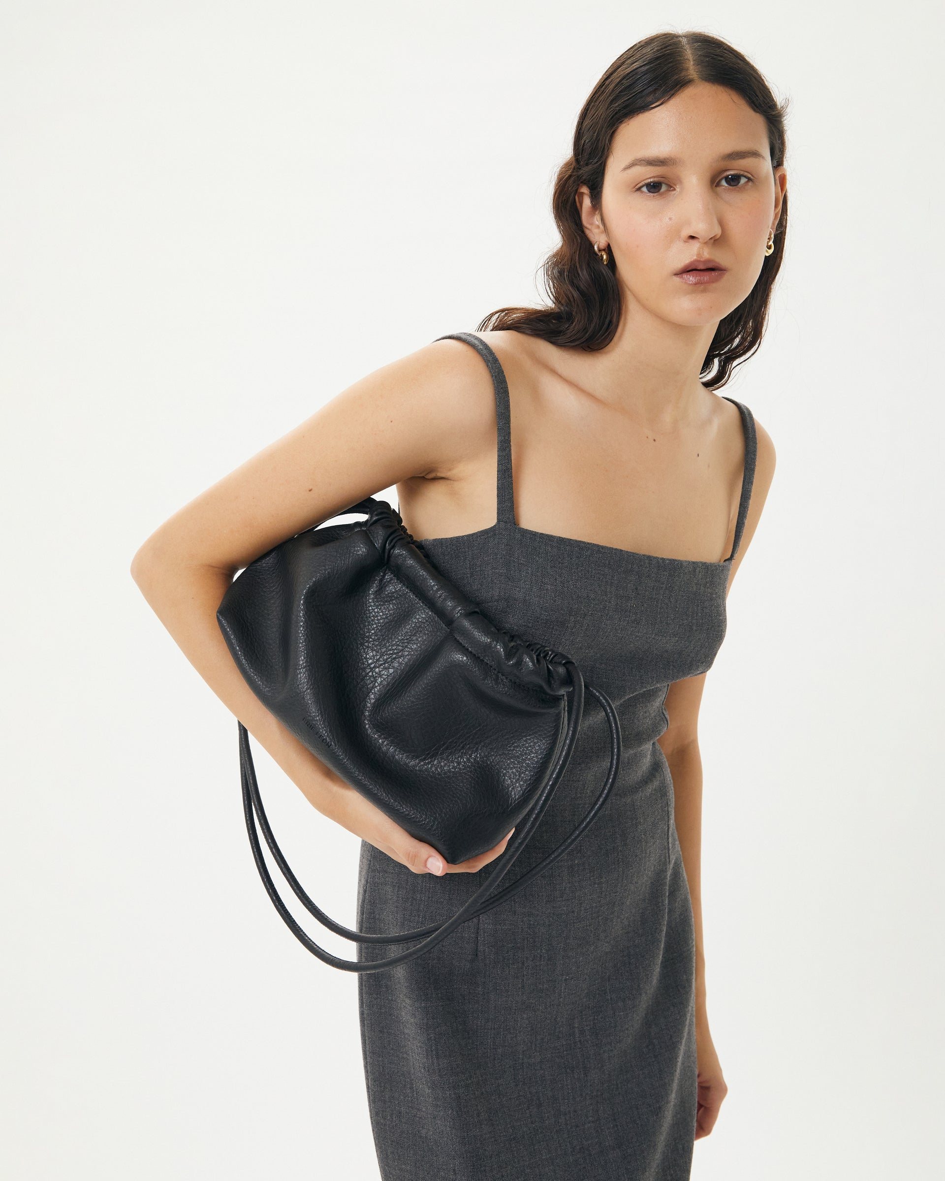 Brie Leon Black Alma Bag