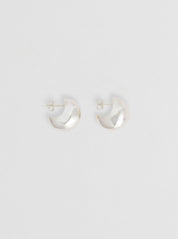 Nina Gordon Silver Figure Hoops