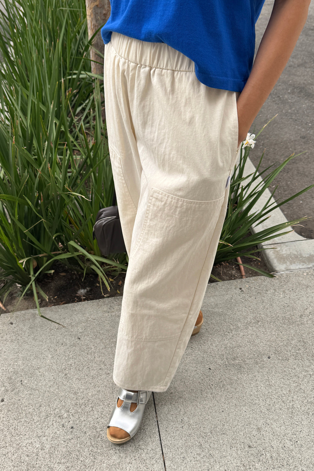 Le Bon Shoppe Ecru Gardener's Pants