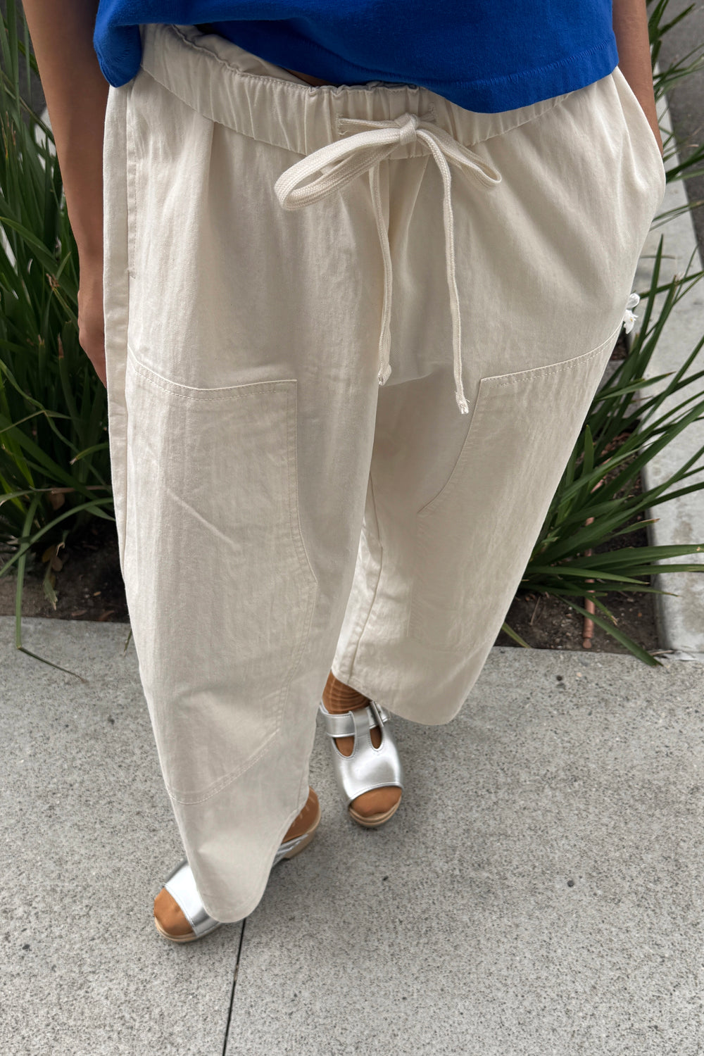 Le Bon Shoppe Ecru Gardener's Pants