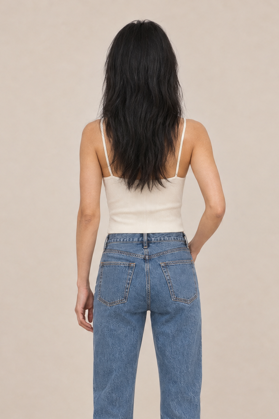 Deiji Studios Off White Cross Panel Knit Top