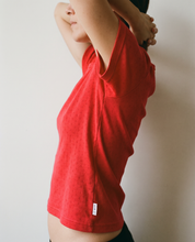 Le Bon Shoppe Pointelle Babe Tee in Red Apple