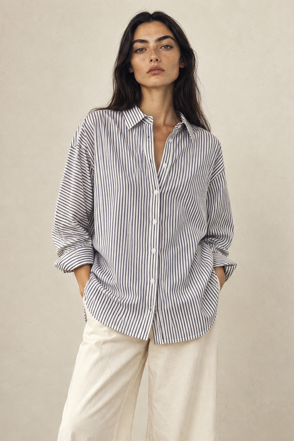 Le Bon Shoppe Blue Striped Light Weight Owen Shirt