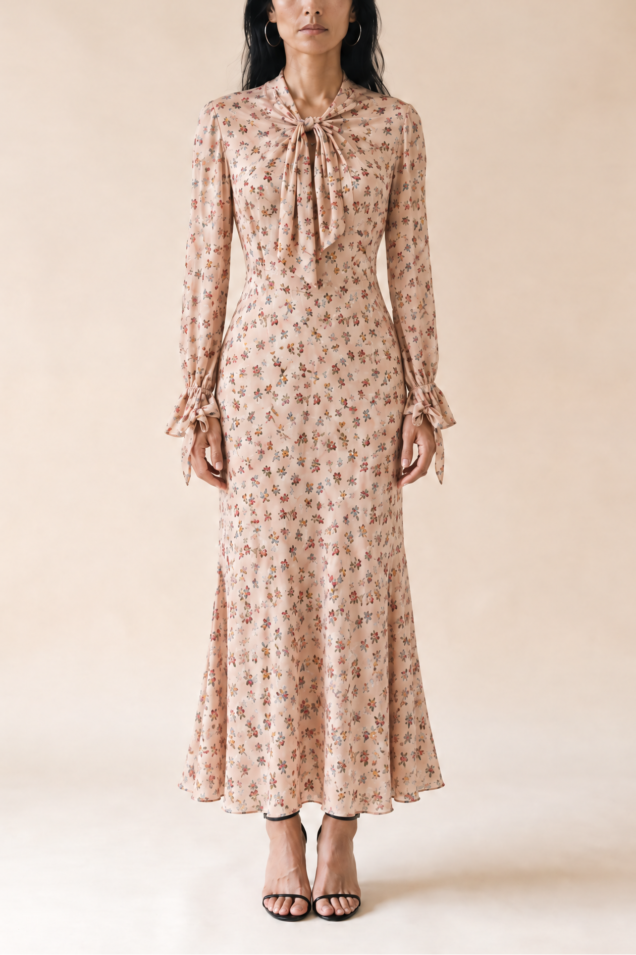 Vintage 1930's Silk Bias Cut Gown