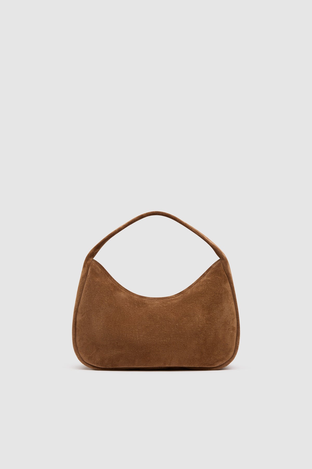 St. Agni Suede Large Bon Bon Bag in Toffee