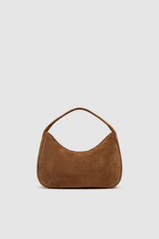 St. Agni Suede Large Bon Bon Bag in Toffee