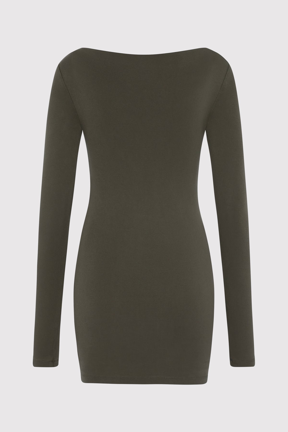 St. Agni Khaki Organic Cotton Bateau Dress