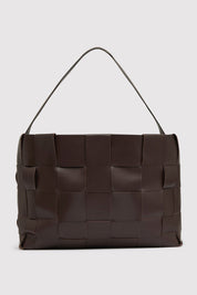St. Agni Chocolate Woven Large Tote