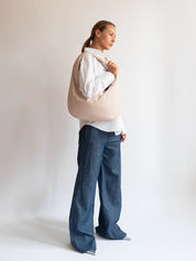 Haze Matte Twill Bag - Light Taupe