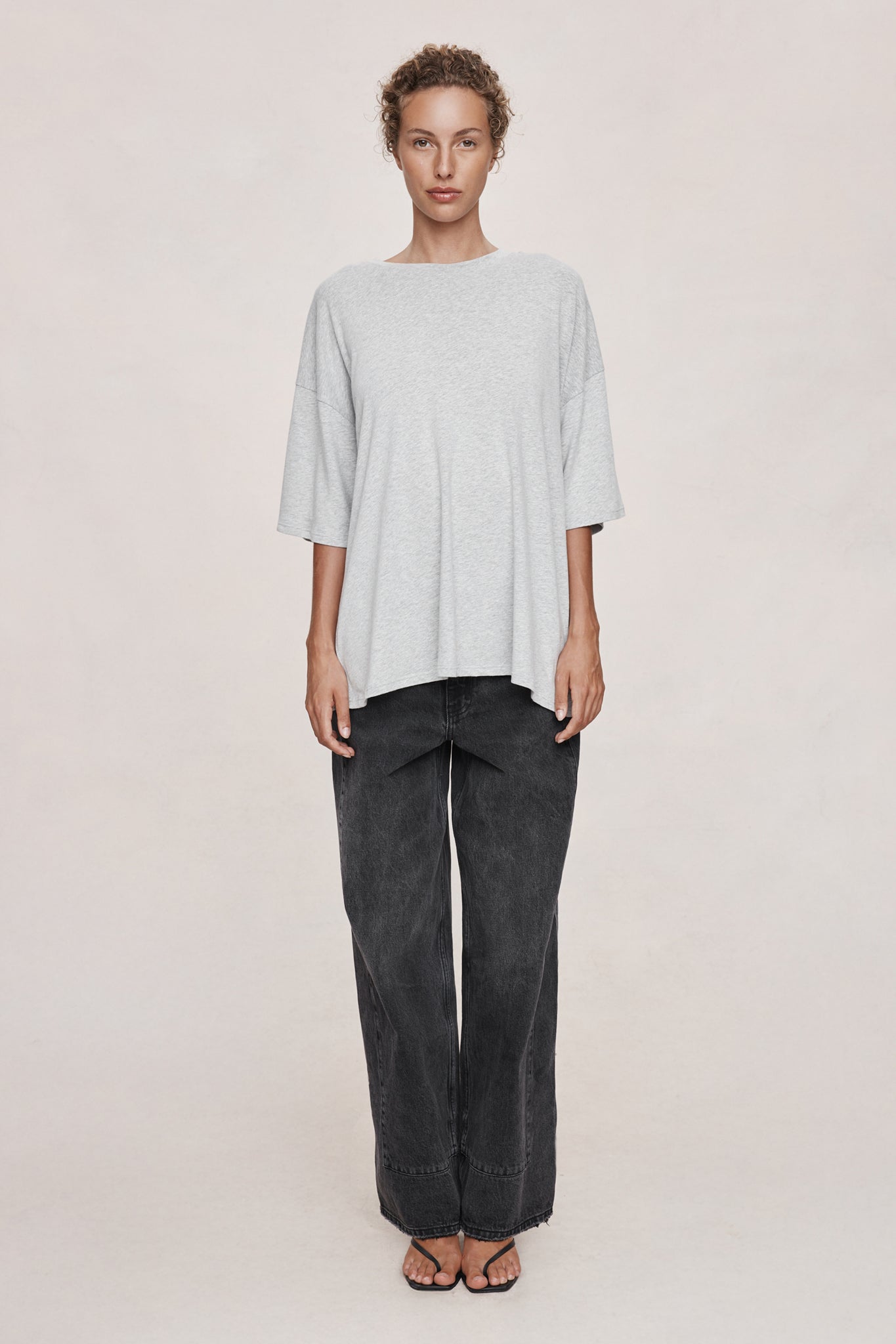 Marle Grey Hele Oversized Tee
