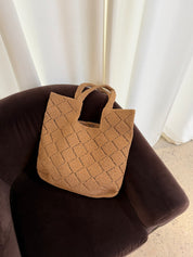 Camel Handmade Raffia Tote